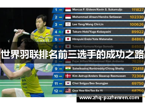 世界羽联排名前三选手的成功之路 世界羽联排名前三选手的成功之路