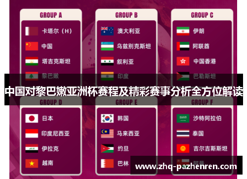 中国对黎巴嫩亚洲杯赛程及精彩赛事分析全方位解读